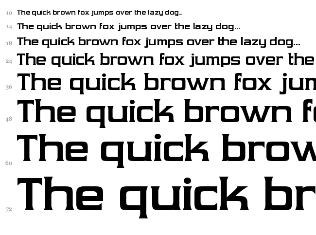 Vibrocentric font waterfall